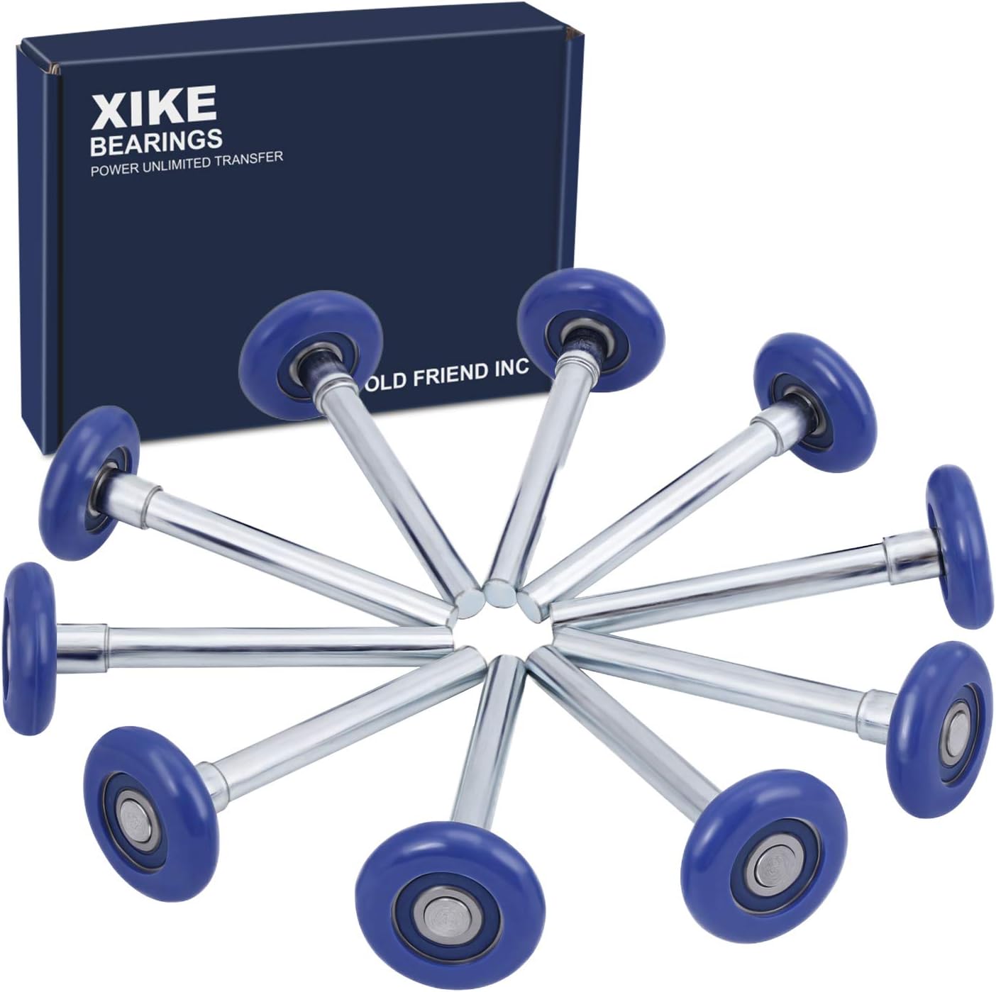 XiKe Blue Nylon Garage Door Roller