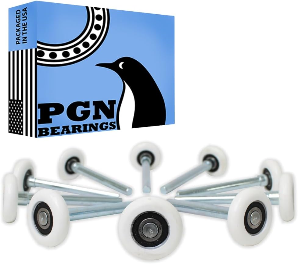 PGN 2 Nylon White Garage Door Rollers