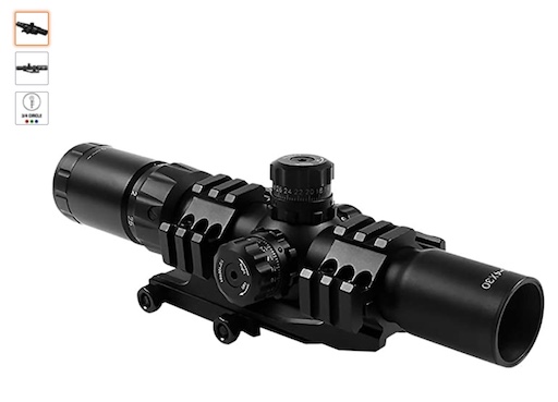 best thermal scopes 9 Aim Sports JTHR1 Locking Turrets ¾ Circle Tri Illumination Scope